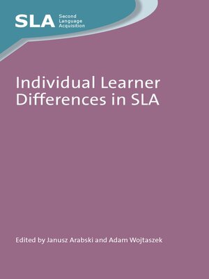 cover image of Individual Learner Differences in SLA